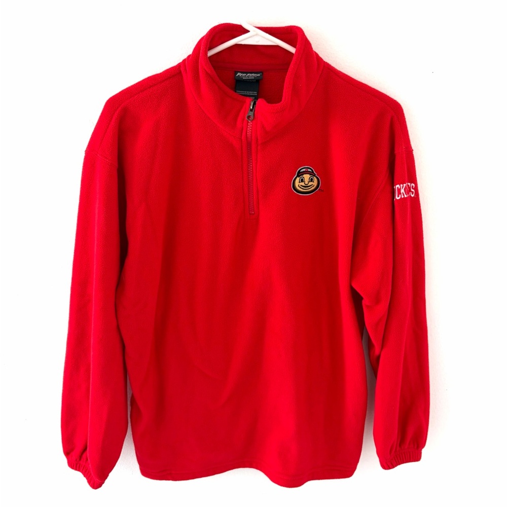 Pro Edge Ohio State Buckeyes Brutus 1/4 Zip Sweater, Size: Youth XXL